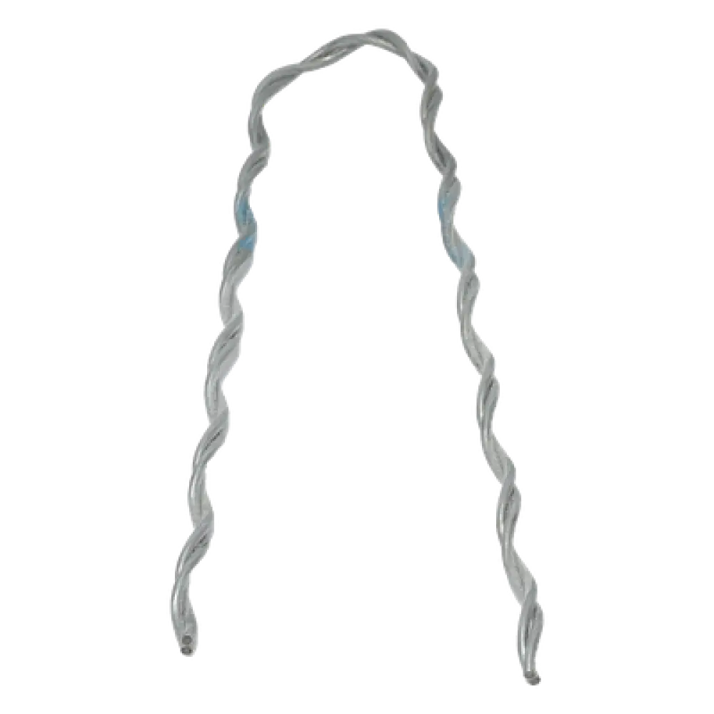 Remate Preformado para Cable Guía de Acero / Acero Galvanizado / Ø 1.2 - 1.3 mm / Tensión 1300 N / Longitud 160 mm (0.52 ft) / Instalación sin Herramientas