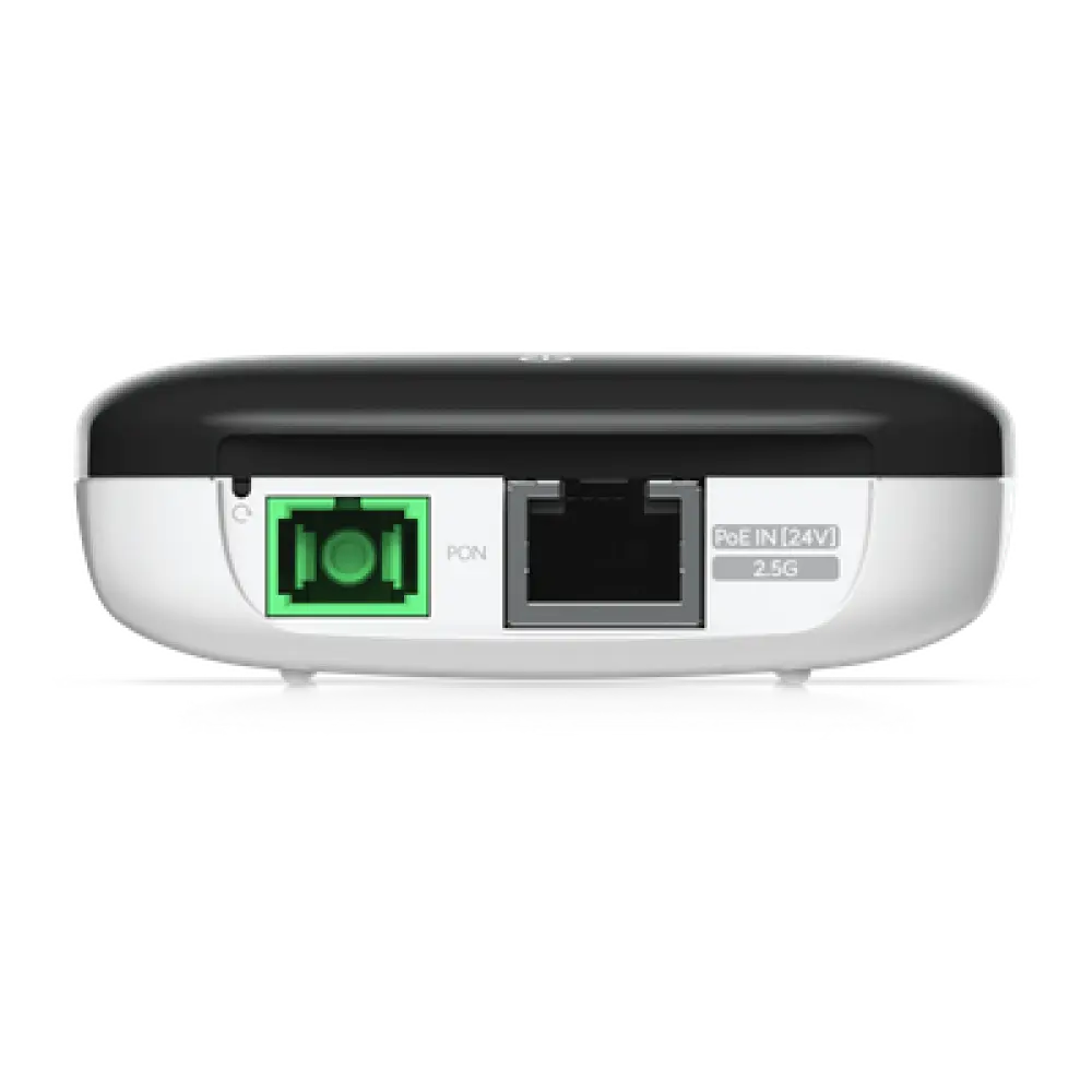 ONU GPON / 2.5 GbE RJ45 / 1.2 Gbps Upstream / 2.5 Gbps Downstream / Alcance 20 km (12.4 mi) / PoE 24 VCC
