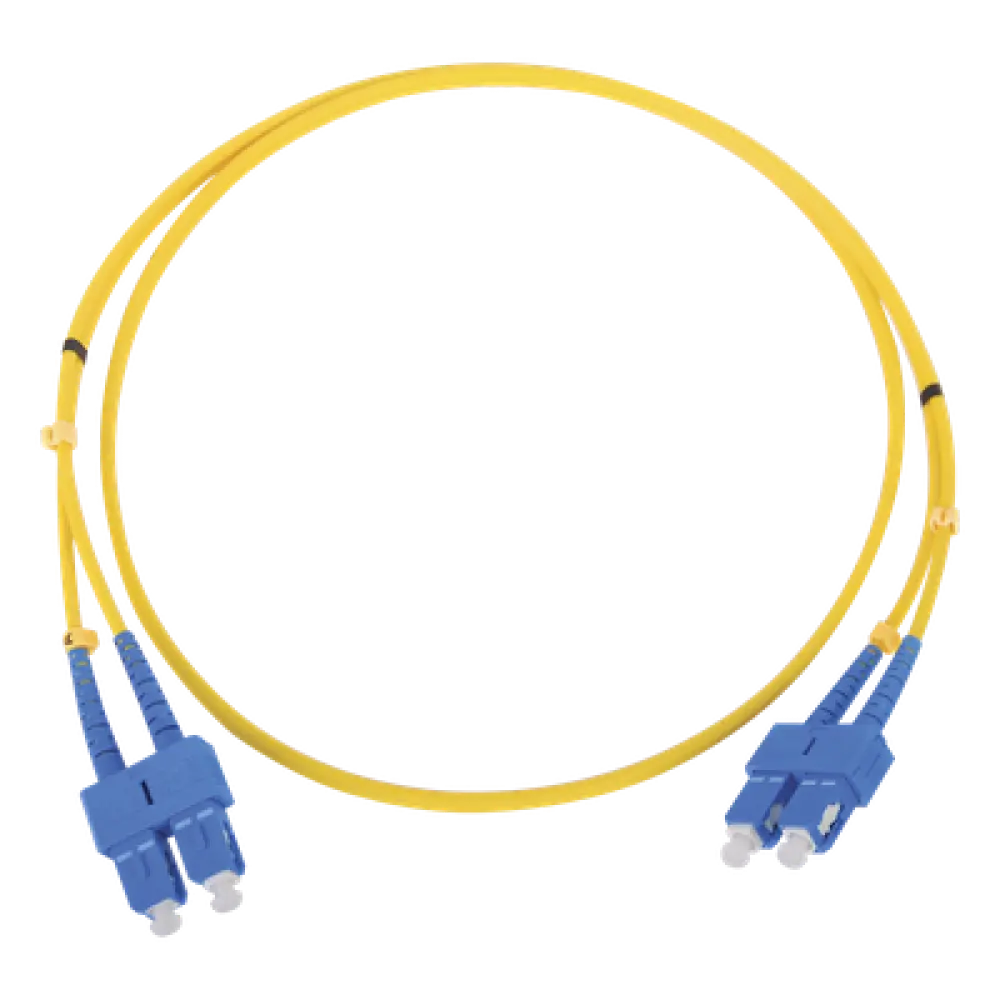 Jumper de Fibra Óptica Monomodo / SC/SC Duplex / 5 m (16.40 pies) / ITU-T G.652.D / 9/125 μm / 1310-1550 nm