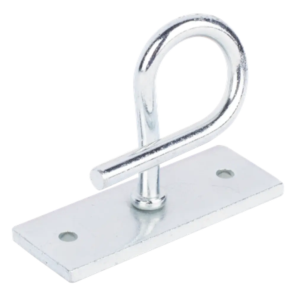 Herraje de Sujeción para Remates Drop / Acero Galvanizado / Tensión 600 N / Ajuste Flexible de Ángulo / Interior o Exterior
