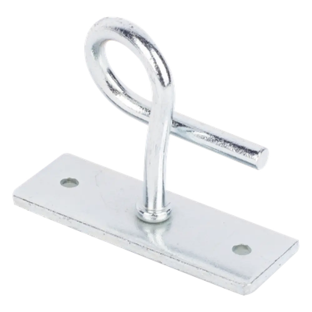 Herraje de Sujeción para Remates Drop / Acero Galvanizado / Tensión 600 N / Ajuste Flexible de Ángulo / Interior o Exterior