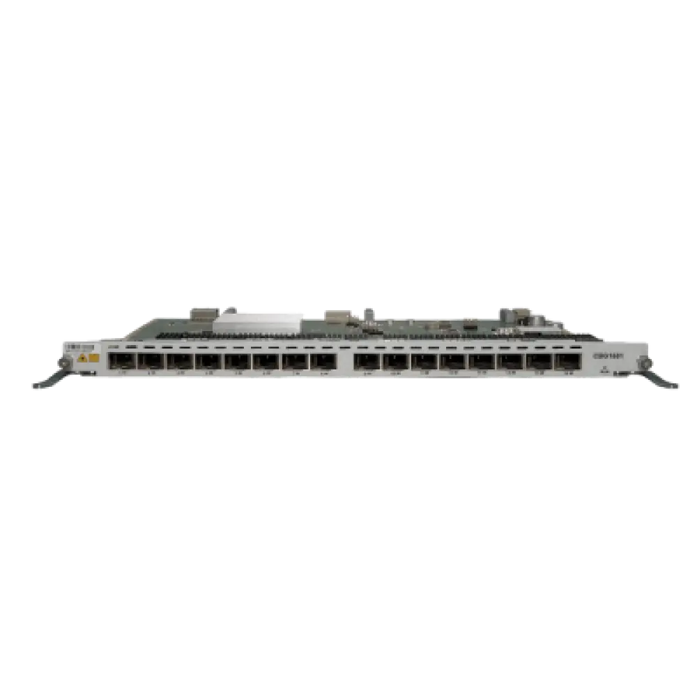 Tarjeta de Servicio GPON / 16 Puertos / 2048 ONUs / Splitting 1:128 / 20 km (12.4 mi) / 2.48 Gbps Downstream