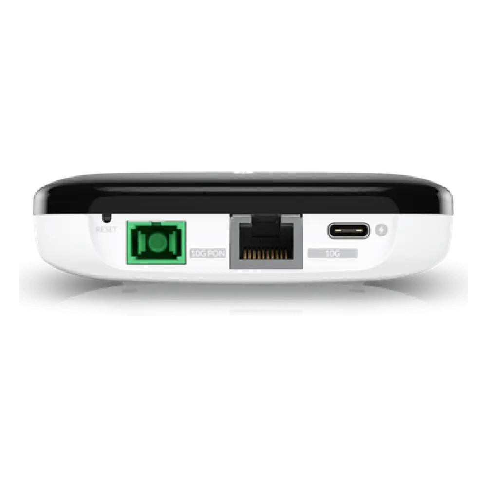 ONU XGS-PON / 10 Gbps Simétricos / Alcance 20 km / Puerto LAN 10G / SC/APC / Gestión UISP