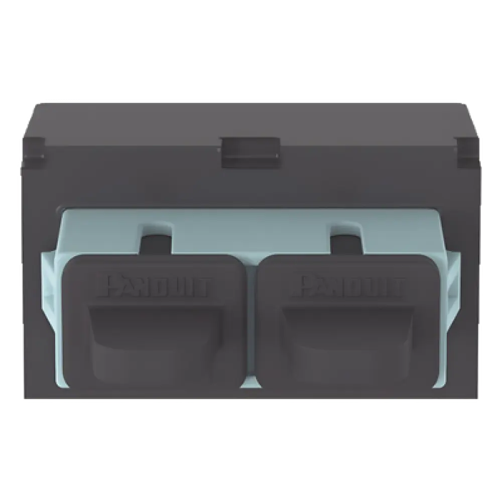 Módulo Acoplador / SC Duplex / Fibra Multimodo OM3/OM4 / Mini-Com / Cerámica Zirconia / Color Aqua