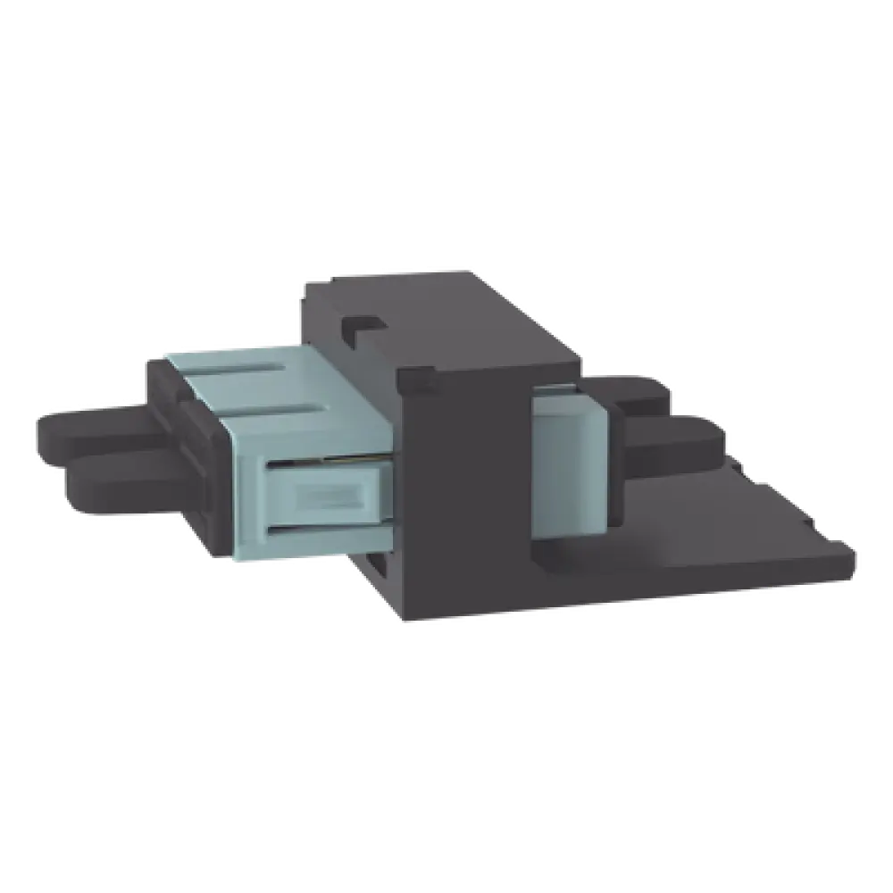 Módulo Acoplador / SC Duplex / Fibra Multimodo OM3/OM4 / Mini-Com / Cerámica Zirconia / Color Aqua