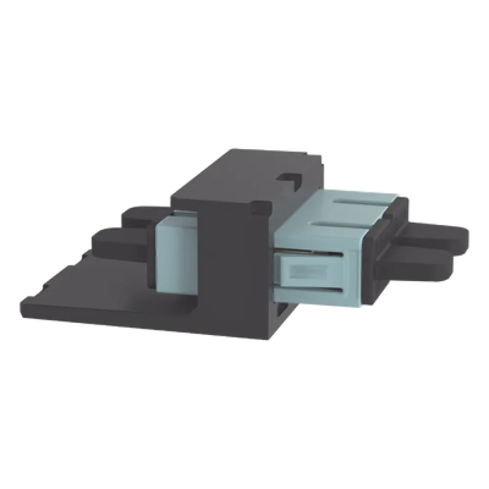 Módulo Acoplador / SC Duplex / Fibra Multimodo OM3/OM4 / Mini-Com / Cerámica Zirconia / Color Aqua
