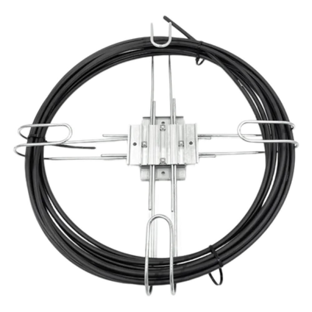 Raqueta de Almacenamiento de Cable / Poste 300-600 mm / 1-2 ft / Cable ADSS 10-14 mm / Aluminio y Acero Inoxidable