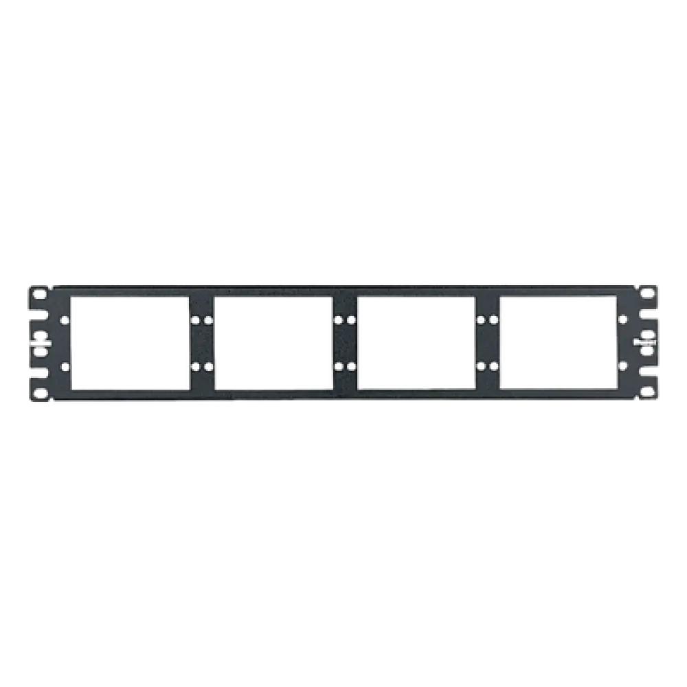 Patch Panel de Fibra Óptica / 2UR / 8 Placas Acopladoras / 19" EIA / 1.58 x 0.29 x 0.04 ft