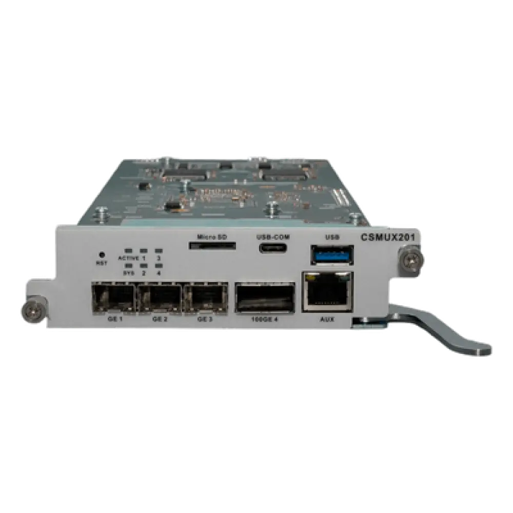 Tarjeta de Control y Uplink / 3x SFP/SFP+ 1/10G / 1x QSFP28 40/50/100G / Puerto Consola RJ45 / Out-Band 10/100/1000Base-T