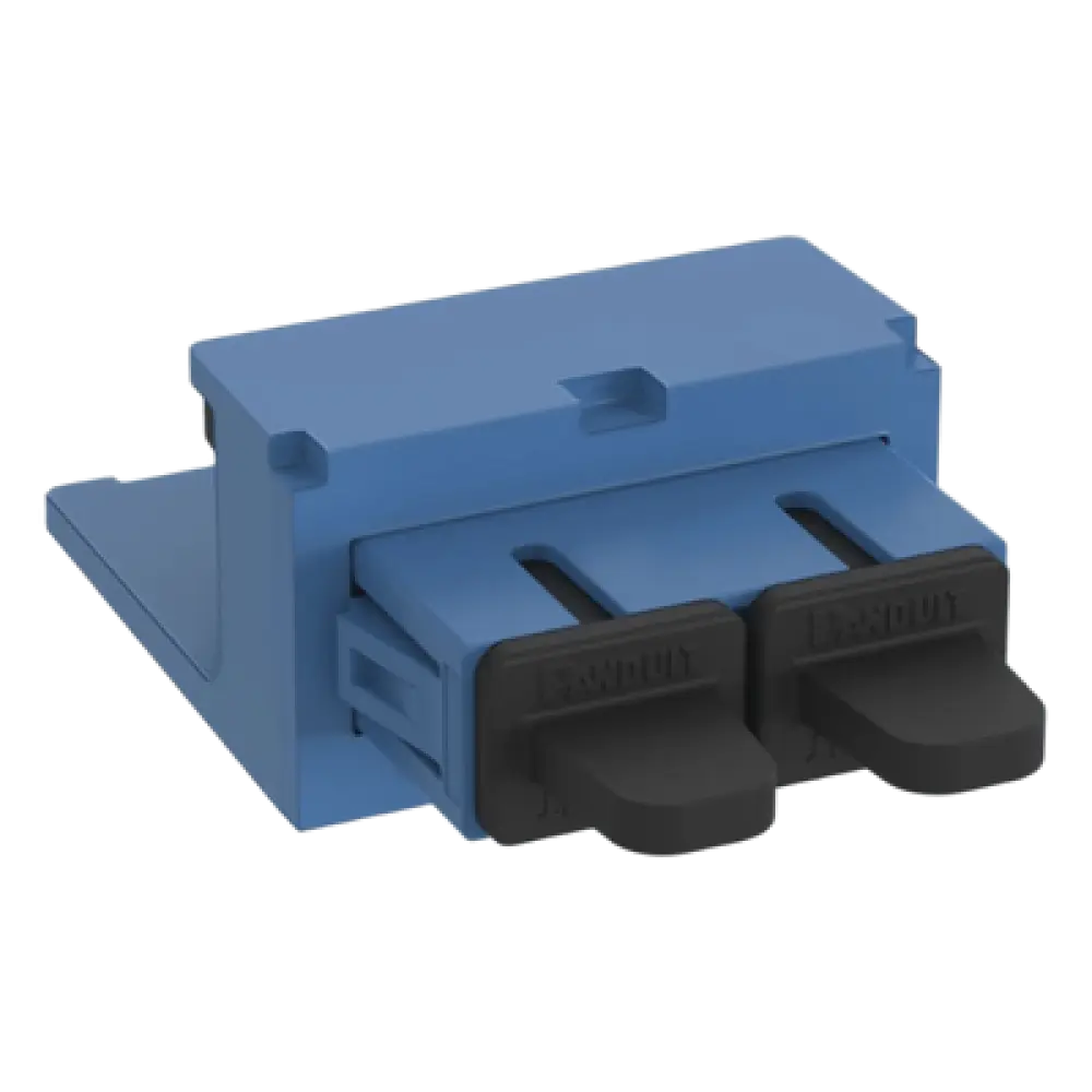Módulo Acoplador / SC Duplex / Fibra Monomodo OS1/OS2 / Mini-Com / Cerámica Zirconia / Azul