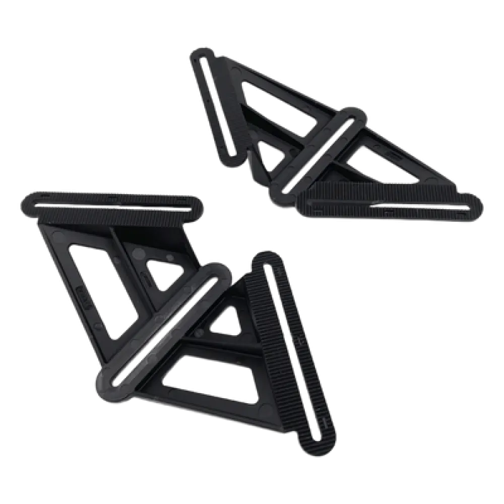 Bracket de Montaje / Bastidor en X / 4 Puntos de Fijación / Compatible 90% Cajas de Empalme / Plástico UV / 2 Piezas