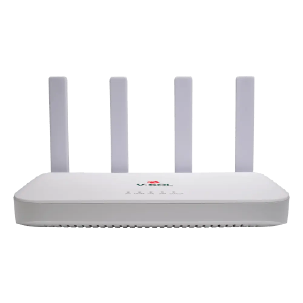 ONU GPON/EPON / Wi-Fi 6 AX1500 / Dual Band / 4 Puertos Gigabit / PON SC/UPC / 4 Antenas 5 dBi