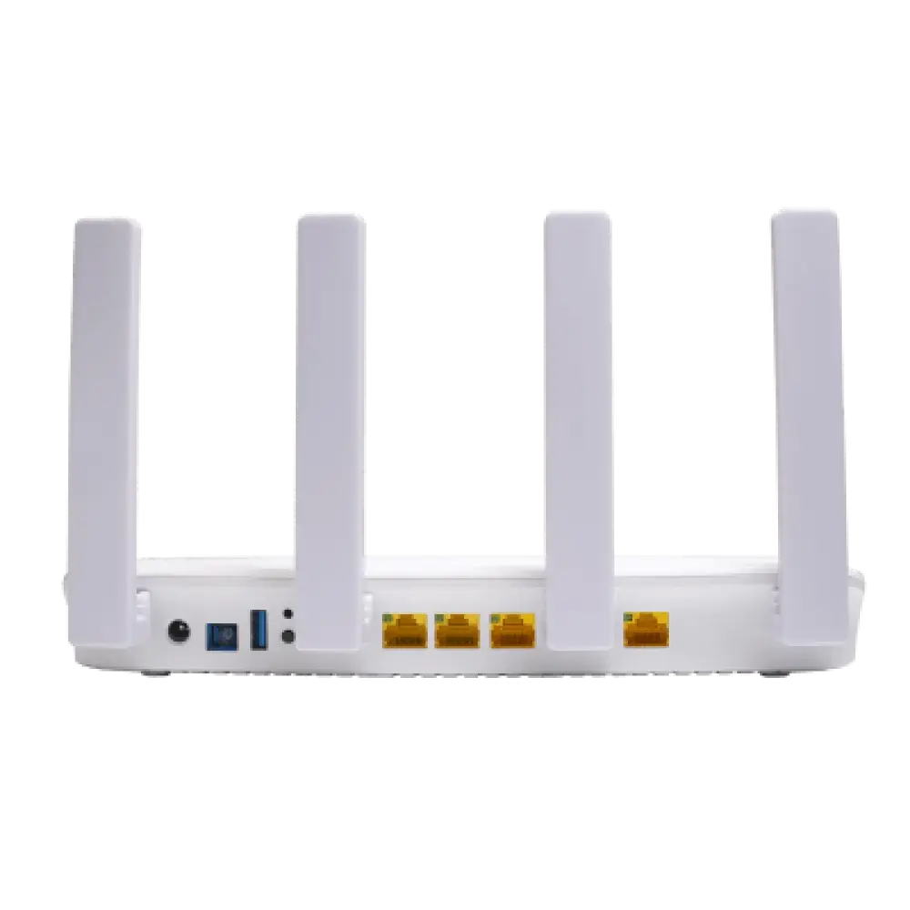 ONU GPON/EPON / Wi-Fi 6 AX1500 / Dual Band / 4 Puertos Gigabit / PON SC/UPC / 4 Antenas 5 dBi