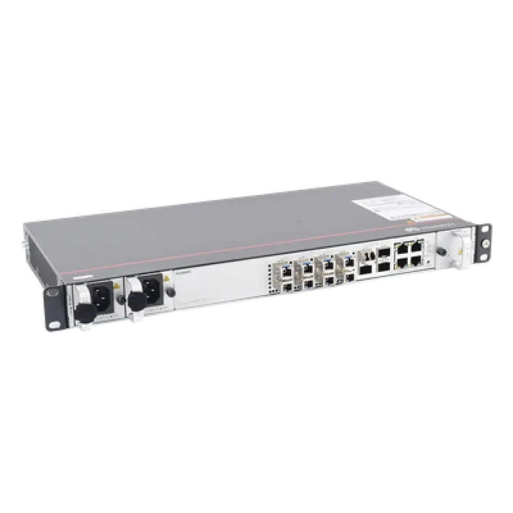 OLT GPON / 8 Puertos / 4 Uplink 10GE/GE / 256 ONTs / Split 1:32 / Doble Fuente AC / 1 UR