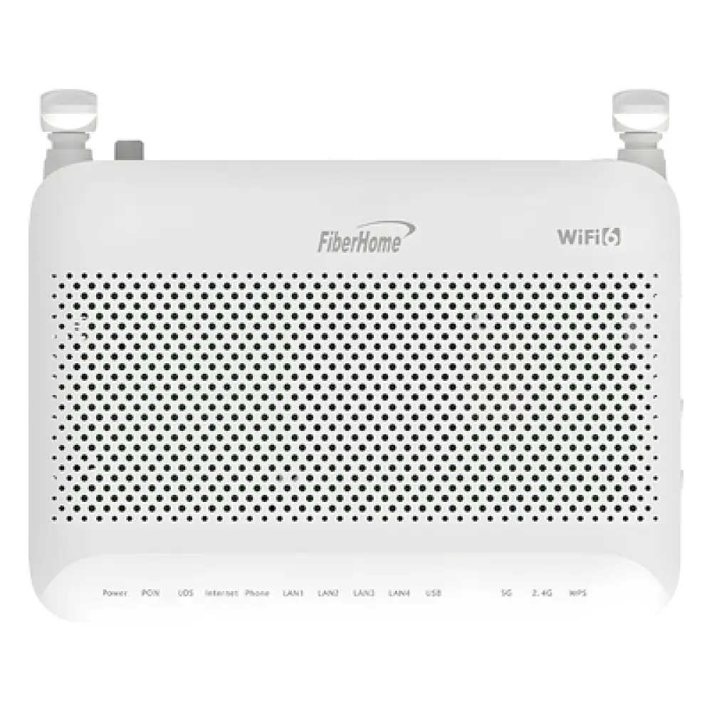 ONU GPON / Wi-Fi 5 Dual Banda / 4 Puertos Gigabit / 1 POTS / USB 2.0 / MIMO 2x2 / 2 Antenas 5 dBi / SC/UPC / Clase B+