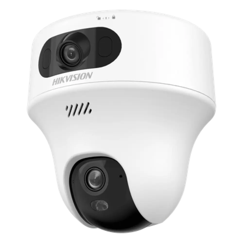 Cámara Turret IP / 6 Megapixel / Doble Lente 2.8 mm y 4 mm / Dual Light 10 m (32.8 ft) / Wi-Fi 6 / Audio Bidireccional / Interior