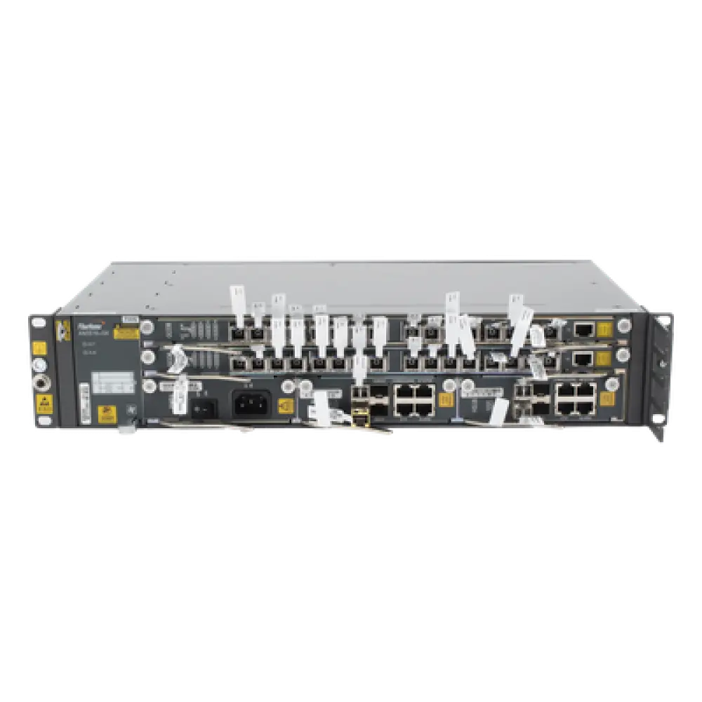 OLT GPON Carrier Class / 32 Puertos GPON / Switching 1.04 Tbit/s / 2 Ranuras Modulares / 2 UR Rack 19" / Fuente CA 90-290 V