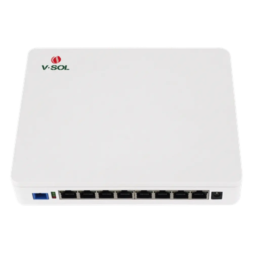 ONU Dual EPON/GPON / 8 Puertos PoE 802.3at Gigabit / Wi-Fi Doble banda 2.4 y 5 GHz / 1 Puerto SC/UPC / 130W / 0.64 x 0.52 x 0.10 ft