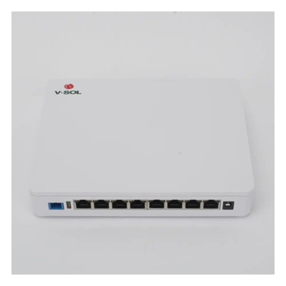ONU Dual EPON/GPON / 8 Puertos PoE 802.3at Gigabit / Wi-Fi Doble banda 2.4 y 5 GHz / 1 Puerto SC/UPC / 130W / 0.64 x 0.52 x 0.10 ft