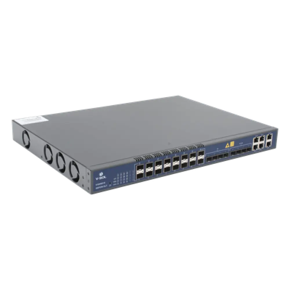 OLT EPON / 16 Puertos PON / 12 Puertos Uplink / 1,024 ONUs / 1.25 Gbps Simétrico / Rack 1U
