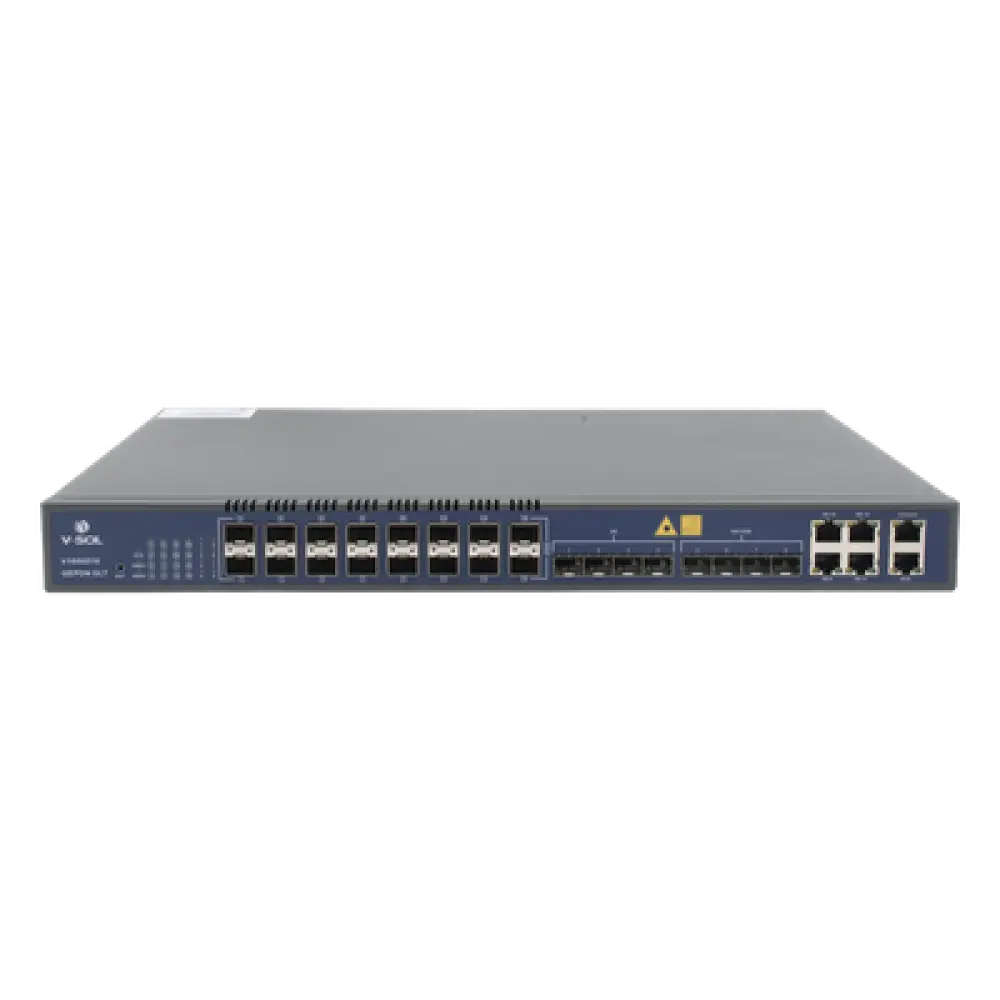 OLT EPON / 16 Puertos PON / 12 Puertos Uplink / 1,024 ONUs / 1.25 Gbps Simétrico / Rack 1U