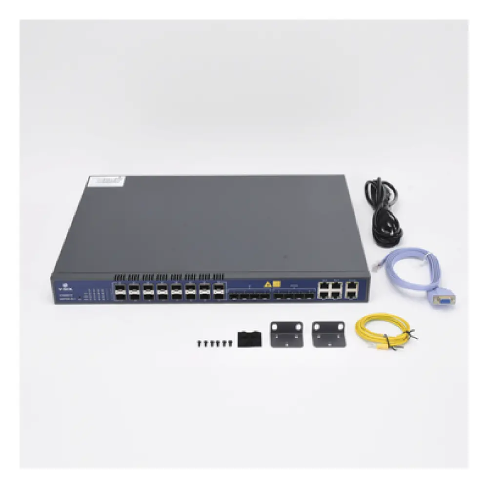 OLT EPON / 16 Puertos PON / 12 Puertos Uplink / 1,024 ONUs / 1.25 Gbps Simétrico / Rack 1U