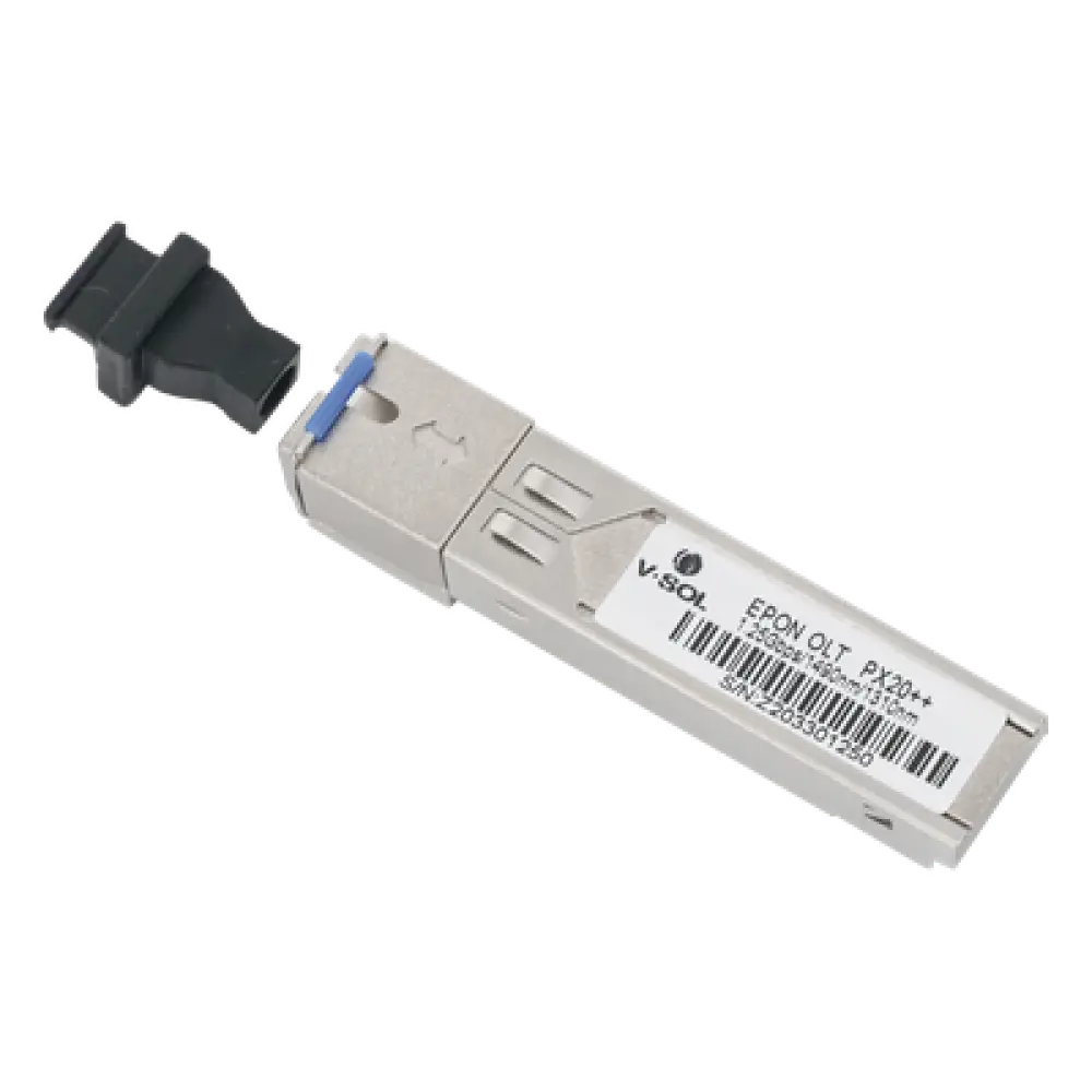 Módulo SFP EPON / 1.25 Gbps Simétrico / Alcance 20 km (12.4 mi) / PX20++ / SC/UPC / Temperatura Extendida 0-70°C