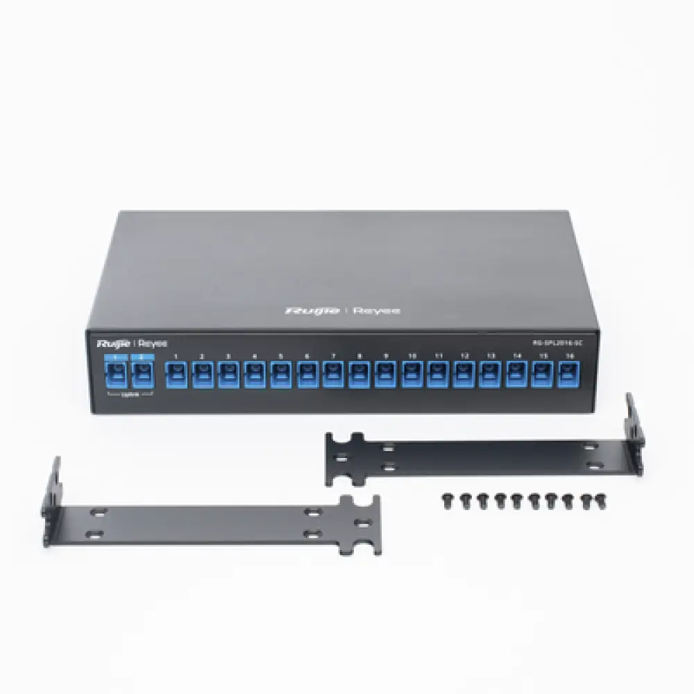 Splitter Pasivo PON / 2 Entradas 16 Salidas SC/UPC / Longitud de Onda 1260 a 1650 nm / Potencia de Entrada 500 mW / Temperatura -40 a +85 °C (-40 a +185 °F)