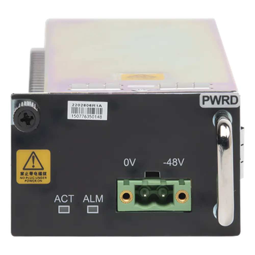 Fuente de Poder para OLT / -48 Vcc / Rango Entrada -40 a 57 Vcc / Monitoreo Activo/Standby / Conmutación Automática por Falla