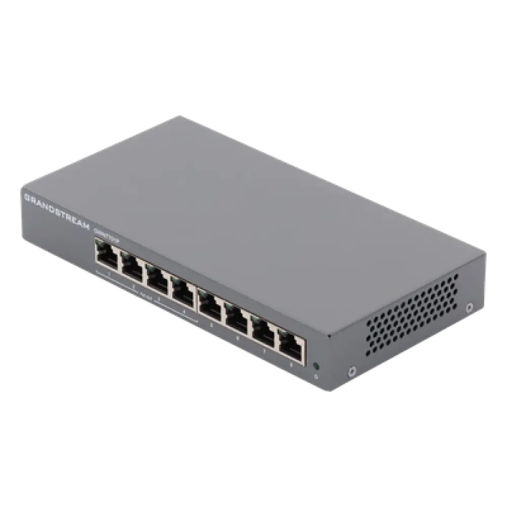Switch PoE+ Gigabit No Administrable / 8 Puertos 10/100/1000 Mbps / 4 Puertos PoE+ 60W / 16 Gbps / 8K MAC