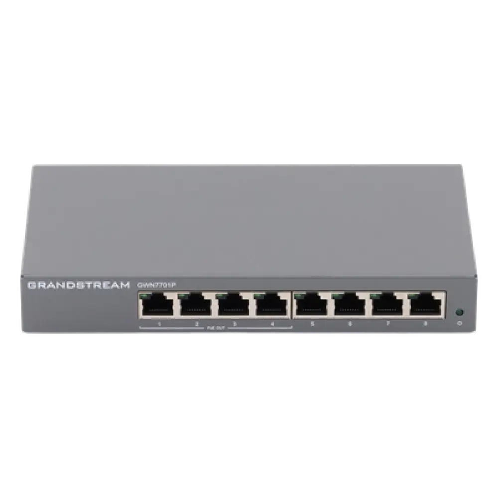 Switch PoE+ Gigabit No Administrable / 8 Puertos 10/100/1000 Mbps / 4 Puertos PoE+ 60W / 16 Gbps / 8K MAC