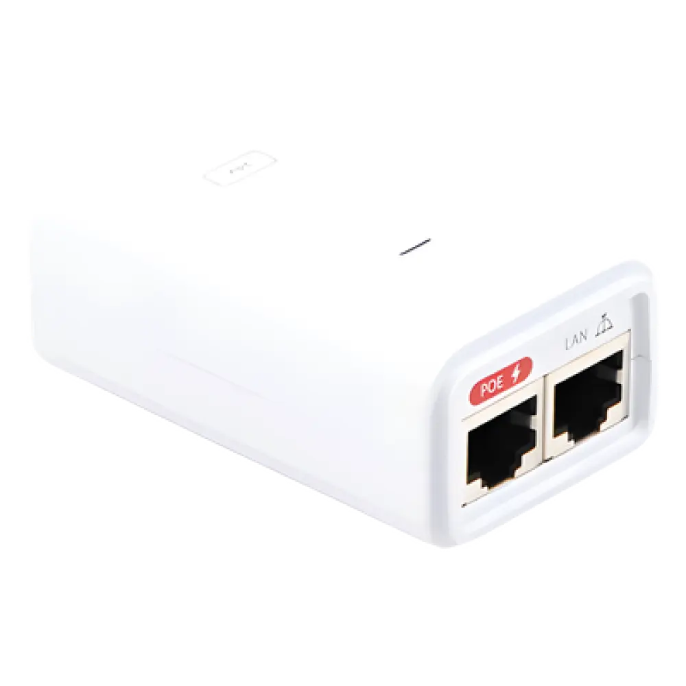 Adaptador PoE / Gigabit 10/100/1000 Mbps / 24 VDC 0.3 A / Protección ESD / 72 x 45 x 33 mm / Interior
