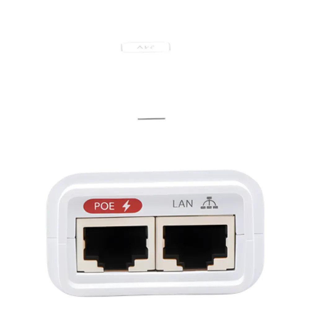 Adaptador PoE / Gigabit 10/100/1000 Mbps / 24 VDC 0.3 A / Protección ESD / 72 x 45 x 33 mm / Interior