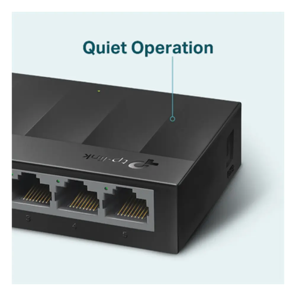 Switch / 5 Puertos Gigabit / 10 Gbps / Fanless / 3.5×2.8×0.9 in
