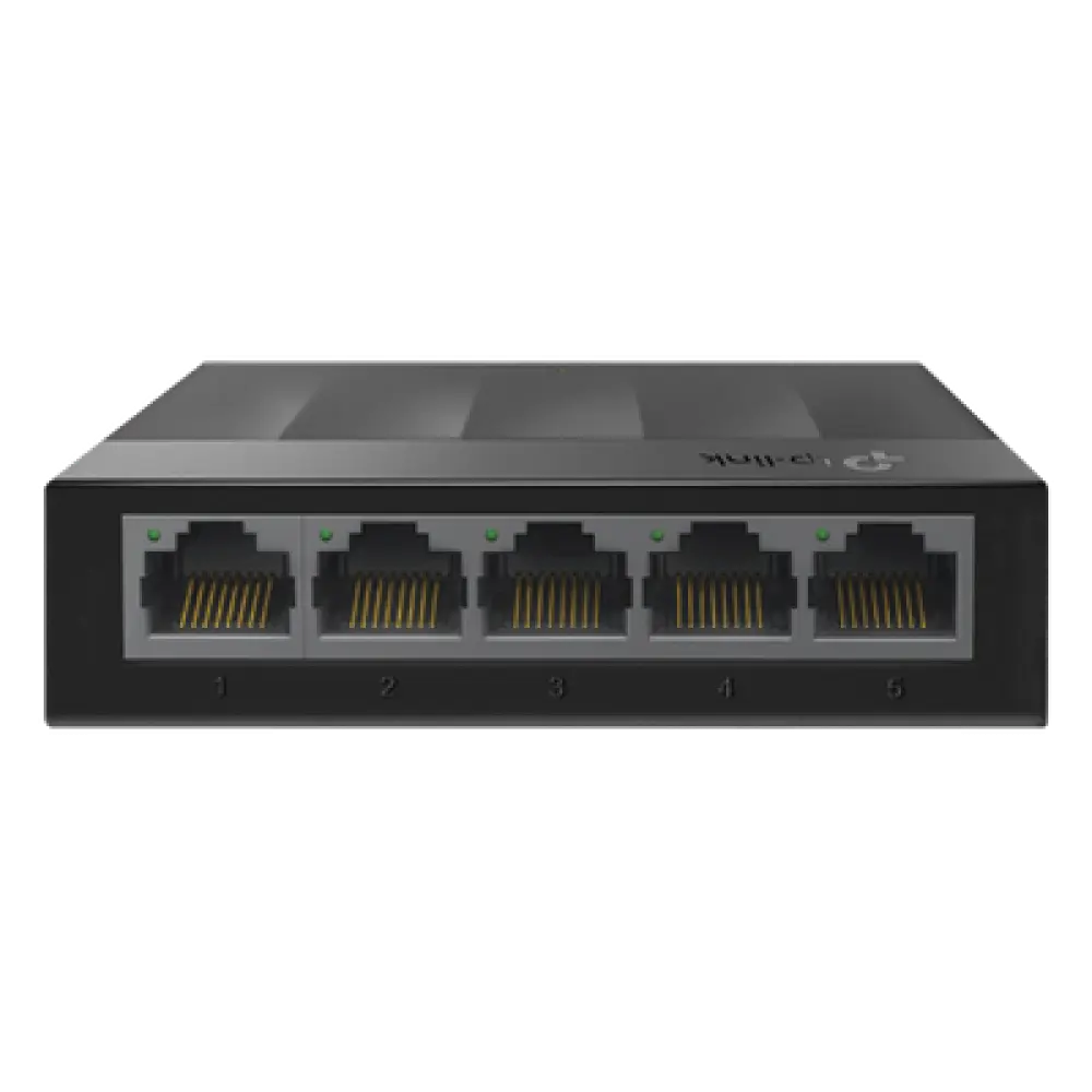 Switch / 5 Puertos Gigabit / 10 Gbps / Fanless / 3.5×2.8×0.9 in