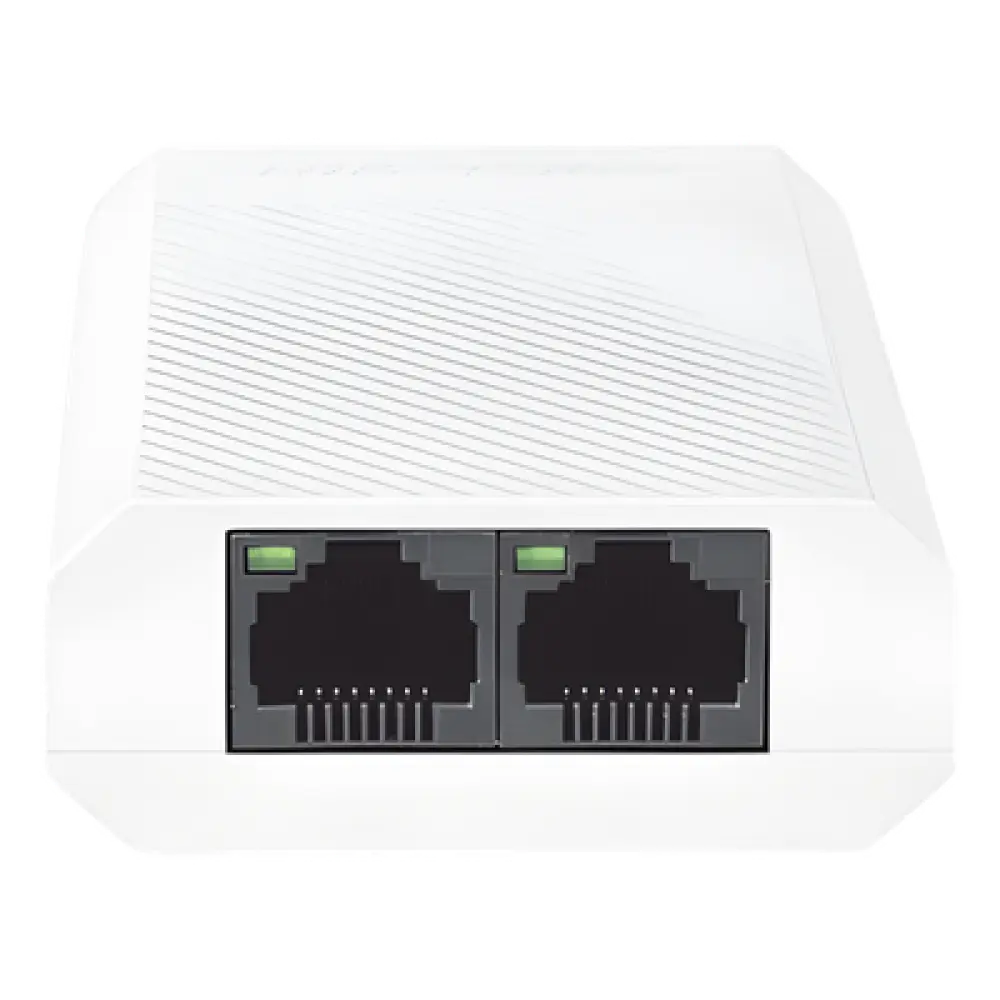 Extensor PoE+ / 100 Mbps / 1 Entrada PoE+ / 2 Salidas PoE+ / 30 W Totales / Alcance 200 m (656.2 ft) / Interior