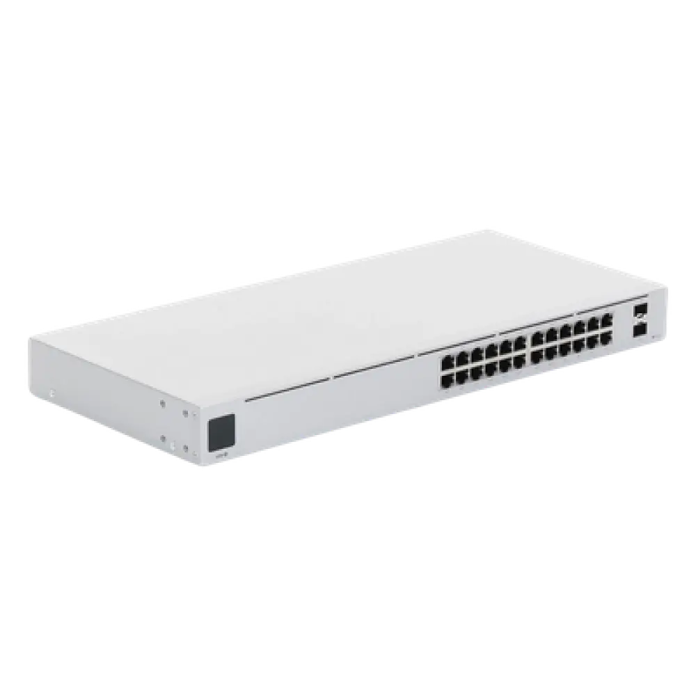 Switch Capa 2 / 24 Puertos Gigabit / 16 Puertos PoE+ / 95W Total / 2 Puertos SFP 1G / Sin Ventilador / 52 Gbps Switching Capacity