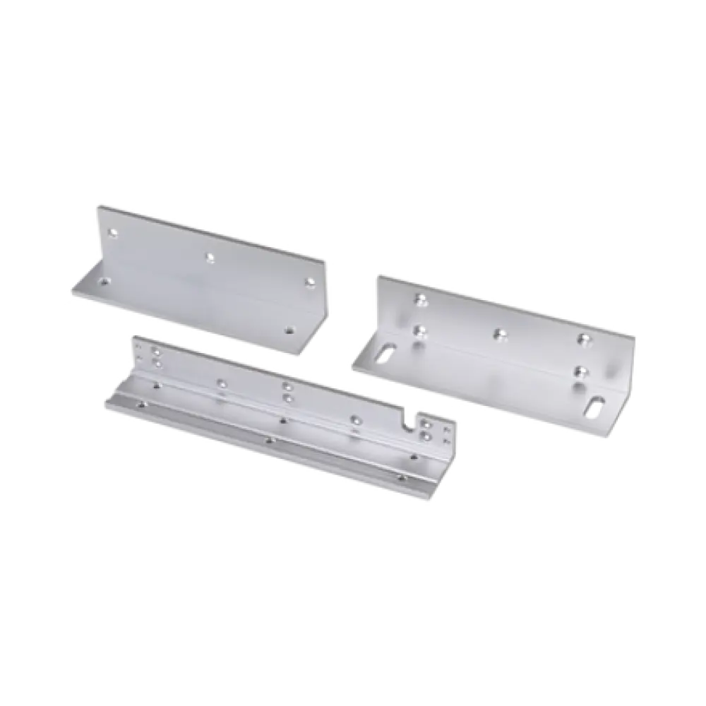 Kit de montajes Z y L para Cerradura Magnética HIKVISION / Compatible con DS-K4H258S / Uso en Puerta de Madera y Metal