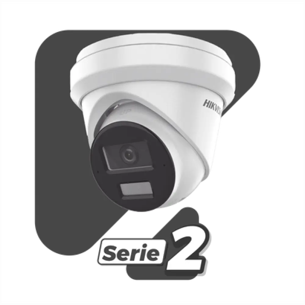 Cámara Turret IP / 4 Megapixel / Dual Light 30 m (98.4 ft) / AcuSense / WDR 120 dB / IP67 / PoE