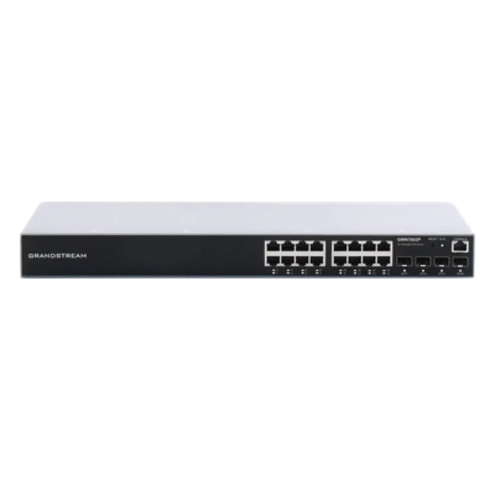 Switch PoE+ Administrable / 16 Puertos Gigabit / 4 SFP Uplink / 240W / 40 Gbps
