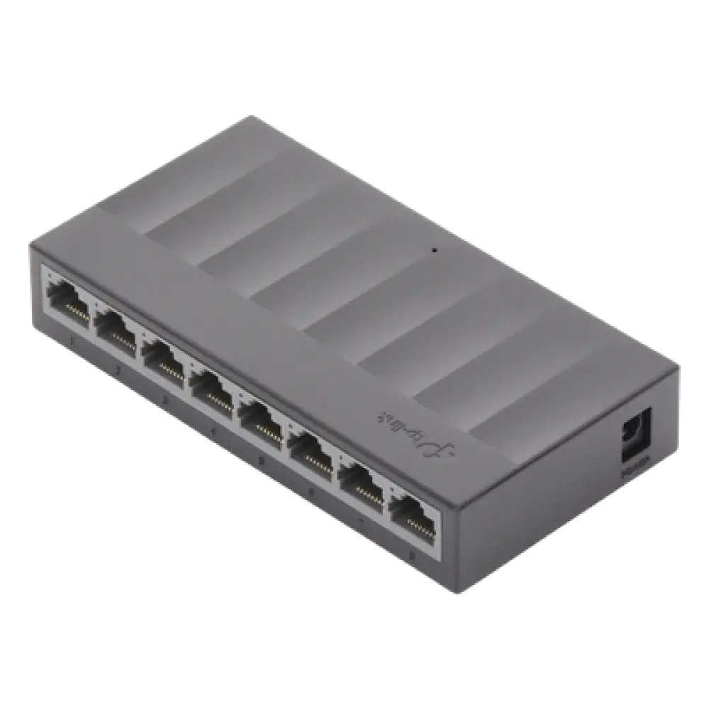 Switch de escritorio / 8 puertos Gigabit / 16 Gbps capacidad de conmutación / Fanless / 4.89W máximo