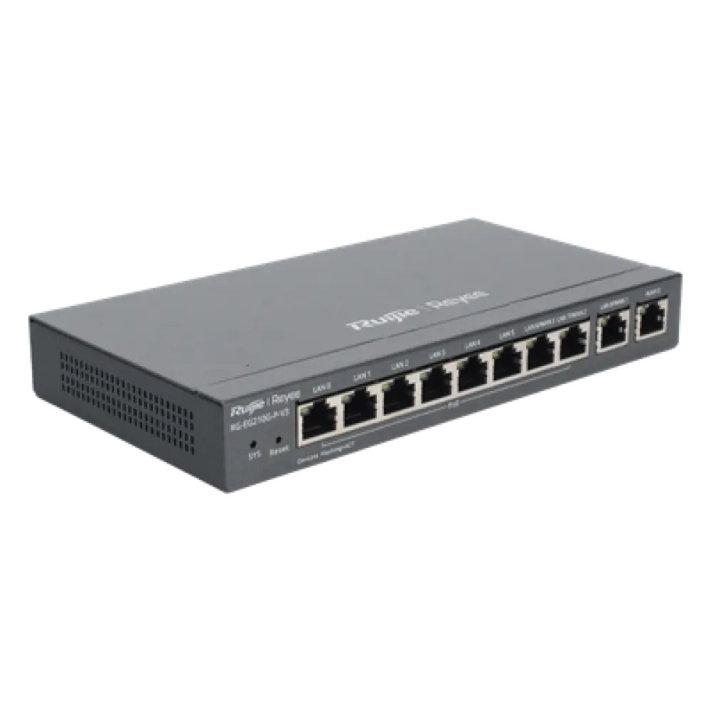 Router Balanceador SD-WAN / 10 Puertos Gigabit / PoE+ 110W / 4 ISP / 1 Gbps / 200 Clientes