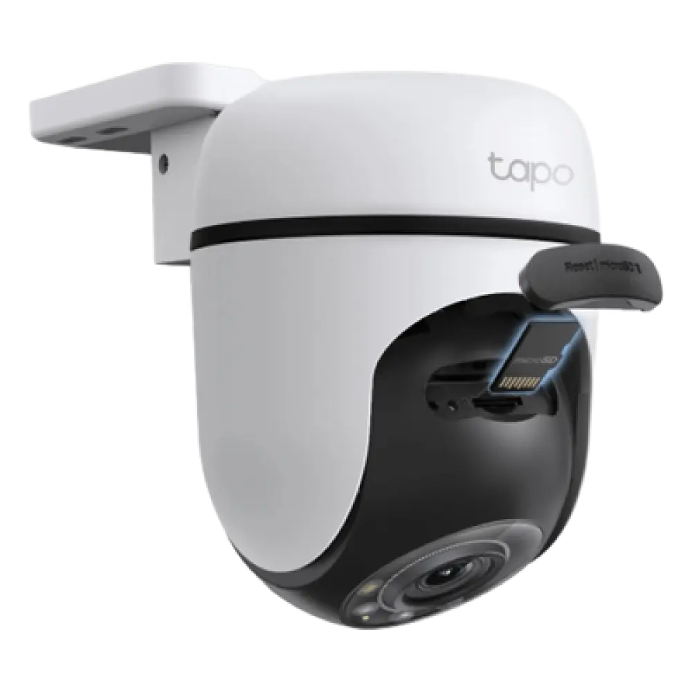 Cámara PTZ IP / 2K 3 Megapixel / 360° Panorámica Horizontal / 130° Vertical / Visión Nocturna Color / IR 29.9 m (98 ft) / Wi-Fi 2.4 GHz / IP65