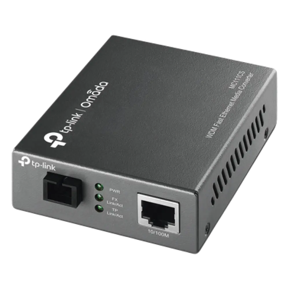 Convertidor de Medios WDM / Fibra Monomodo SC / 1 Puerto RJ45 10/100 Mbps / Alcance 20 km (12.4 mi) / Longitud de Onda 1550/1310 nm