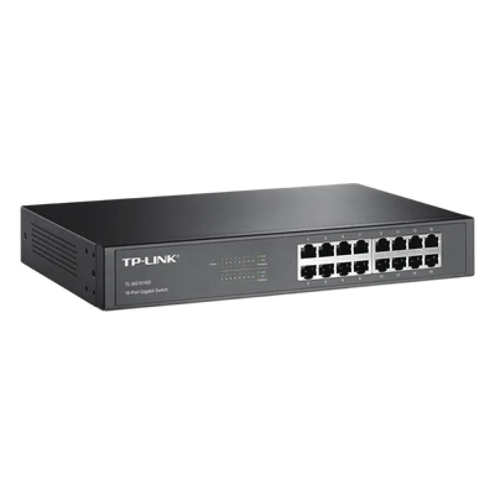 Switch Gigabit no administrable / 16 puertos 10/100/1000 Mbps / 35.7 Mpps / Escritorio o rack