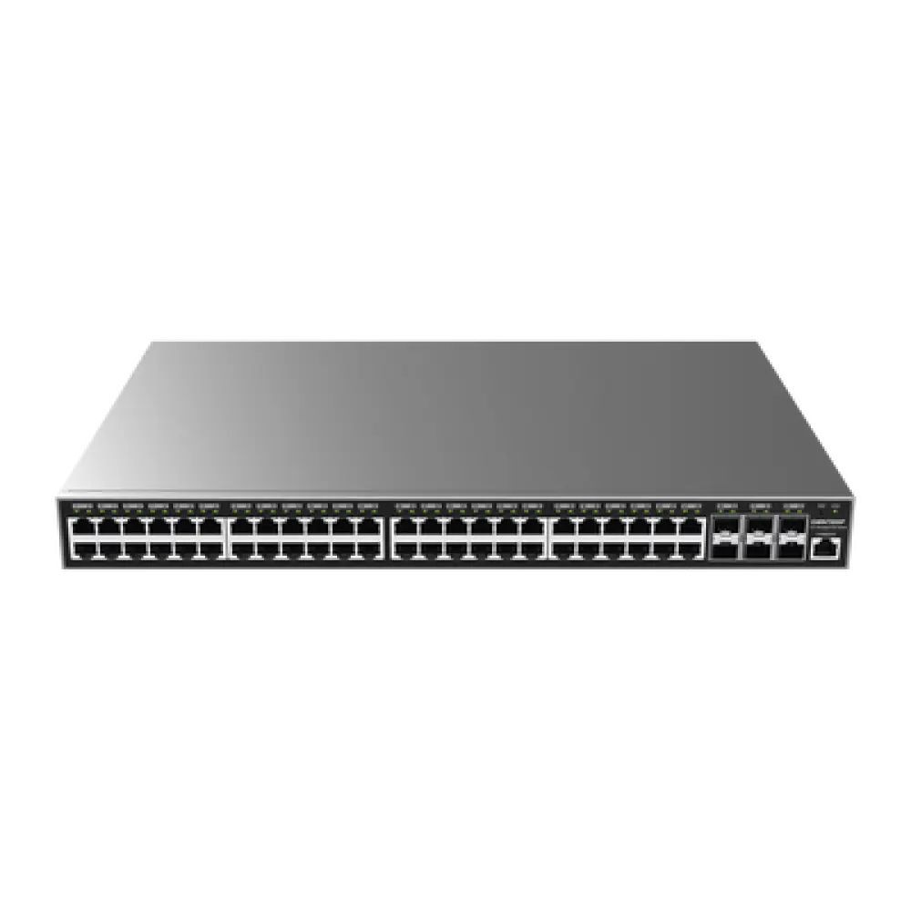 Switch PoE+ Administrable / 48 Puertos Gigabit / 6 SFP+ / 400W / 216 Gbps