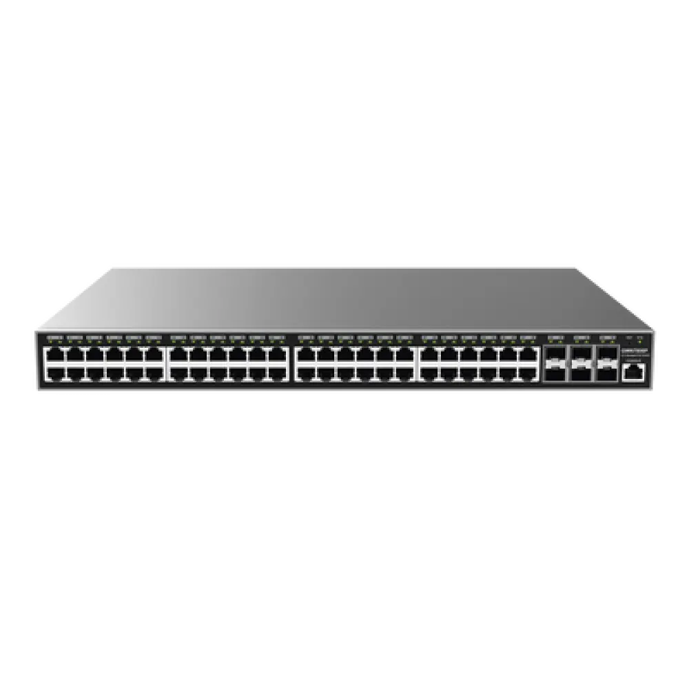 Switch PoE+ Administrable / 48 Puertos Gigabit / 6 SFP+ / 400W / 216 Gbps