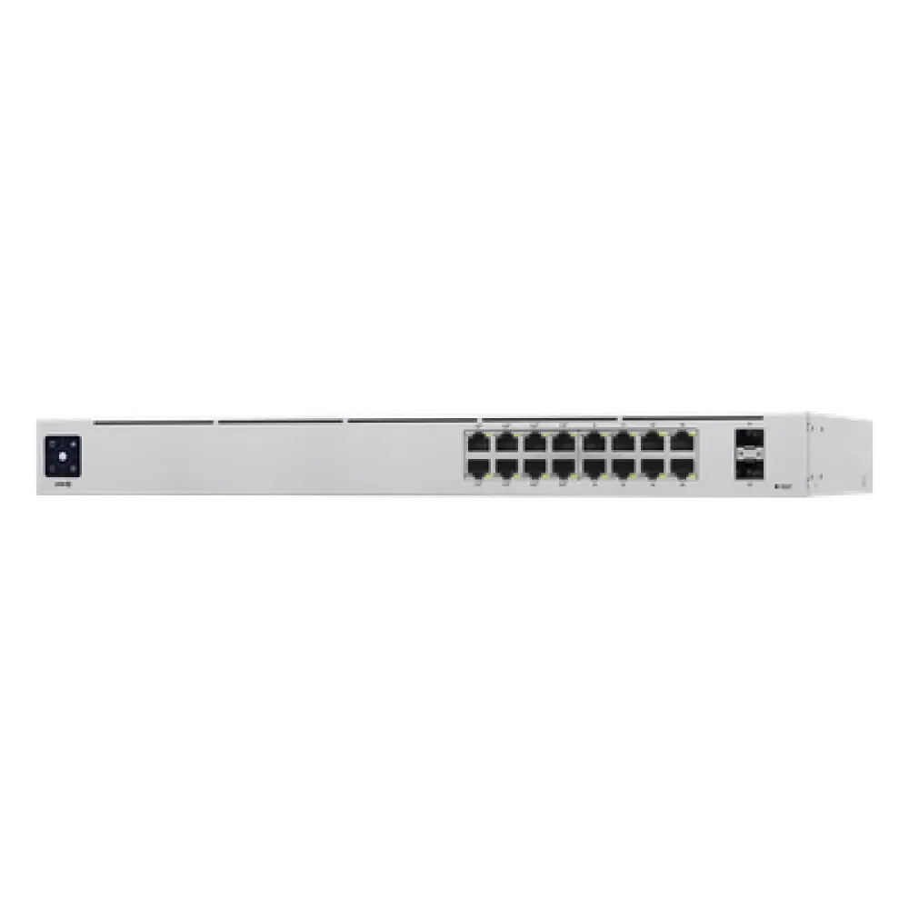 Switch PoE Administrable / 16 Puertos Gigabit / 8 Puertos PoE 802.3af/at / 2 SFP 1G / 42W / 1U Rack / 1.43 x 7.87 x 17.42 pulgadas