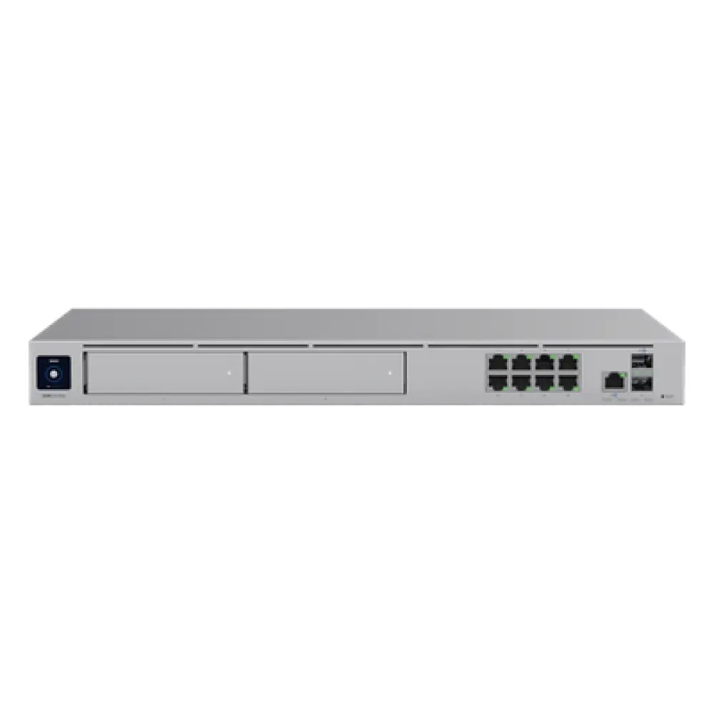 Cloud Gateway 10G / Rack 1U / 8x 1 GbE + 1x 2.5 GbE + 2x 10G SFP+ / IDS/IPS 5 Gbps / 2000 Clientes / 2 Bahías HDD 3.5" RAID 1 / SSD 128 GB