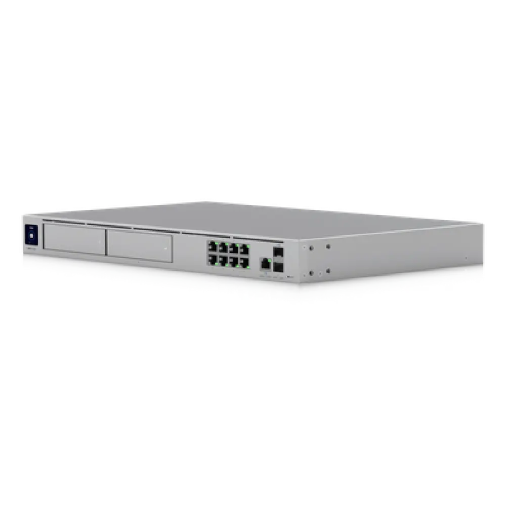 Cloud Gateway 10G / Rack 1U / 8x 1 GbE + 1x 2.5 GbE + 2x 10G SFP+ / IDS/IPS 5 Gbps / 2000 Clientes / 2 Bahías HDD 3.5" RAID 1 / SSD 128 GB